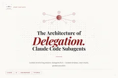 Claude Code Subagents: The Architecture of Delegated Intelligence