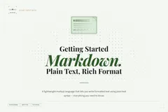 Getting Started with Markdown
