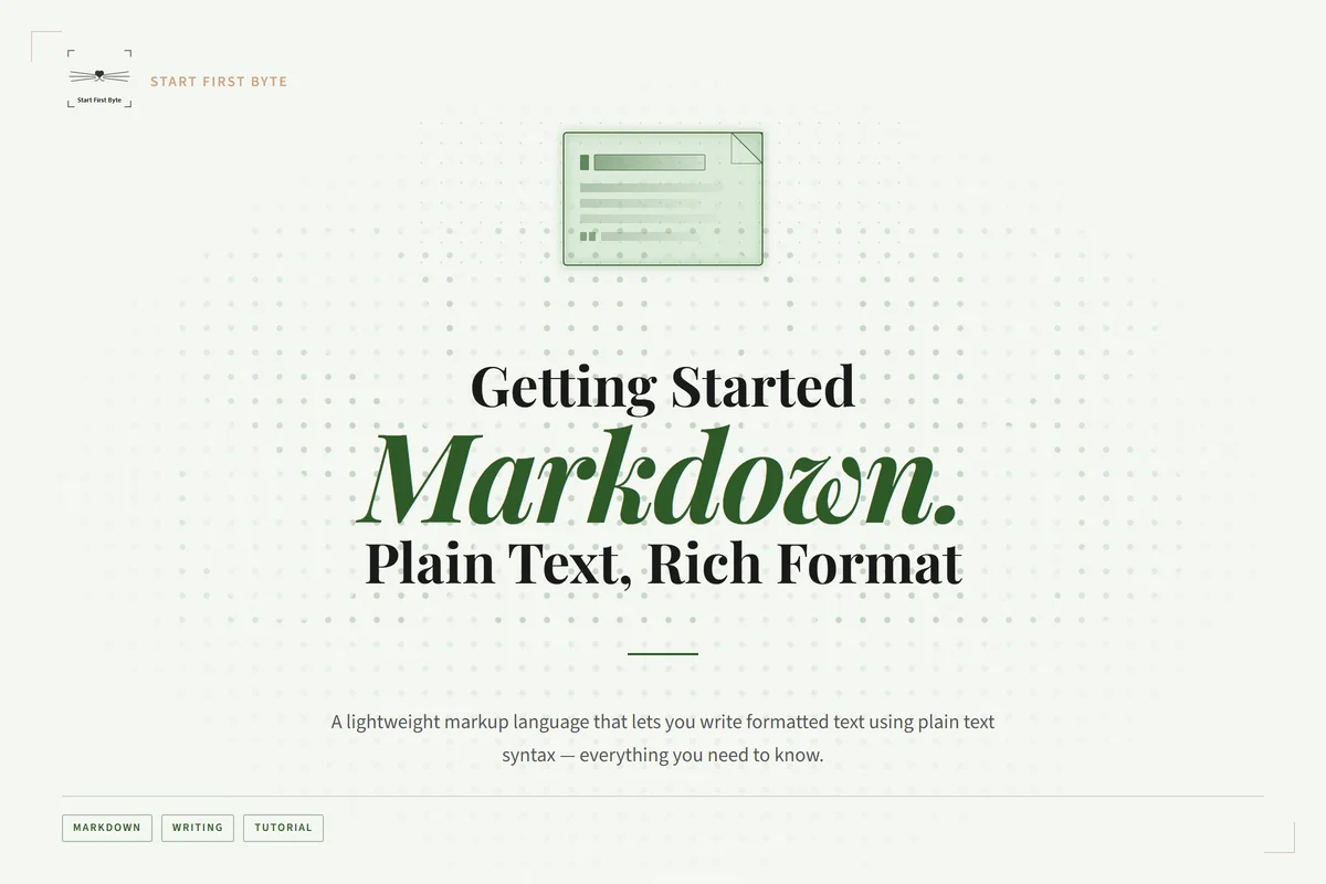 Getting Started with Markdown