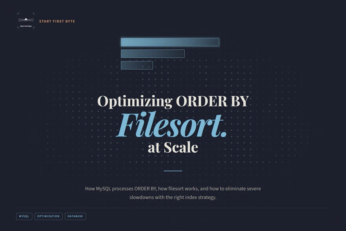Optimizing ORDER BY: Issues Involving Filesort and Large Fields