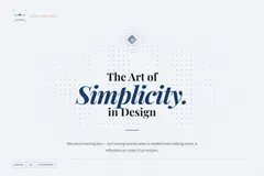 The Art of Simple Design
