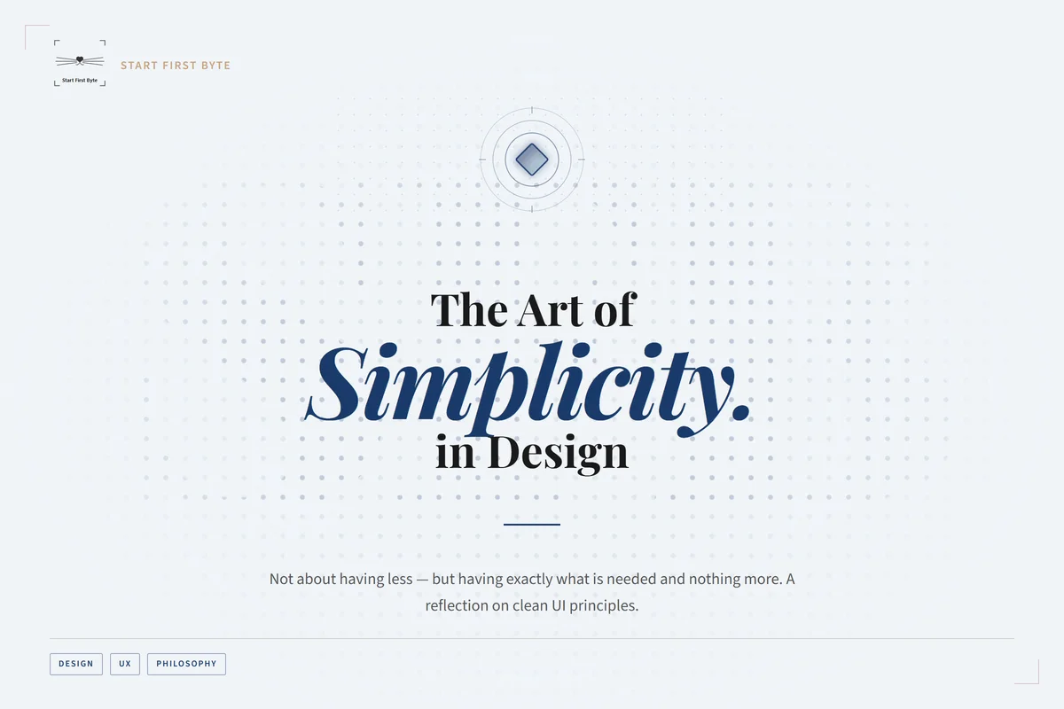 The Art of Simple Design
